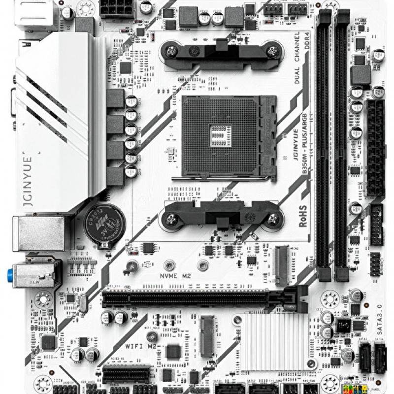Jginyue Jgınyue B350M-PLUS Amd B350 Chıpset Ddr4 4000 Mhz(Oc) Matx Am4 Gamıng Anakart