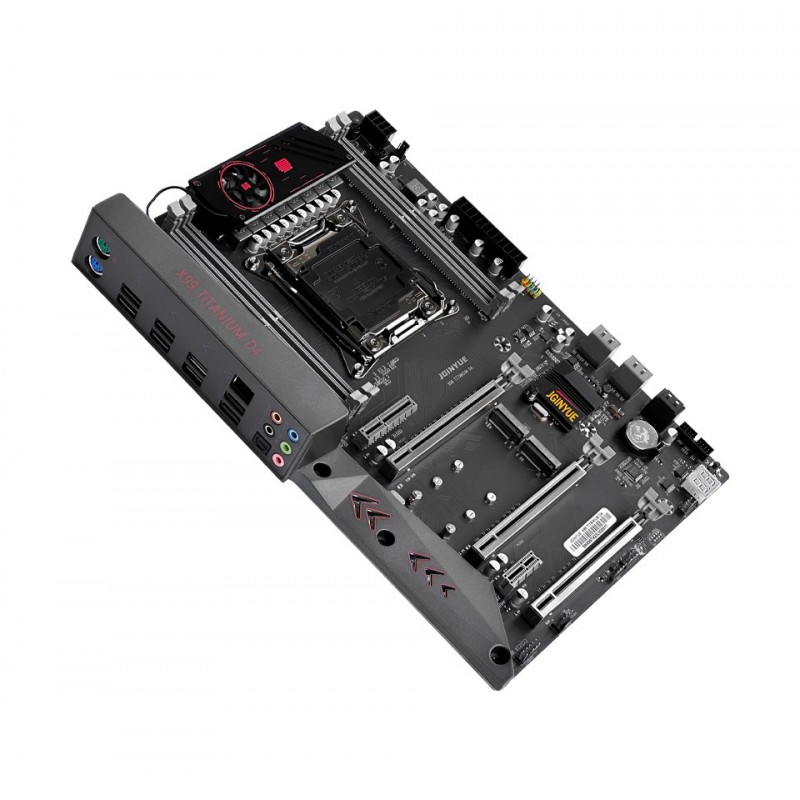 Jginyue X99 Titanium D4 Ddr4 2666 Mhz Ecc Sata 3.0 USB 3.0 Çift M.2 Nvme 2011-3 Soket Atx Anakart