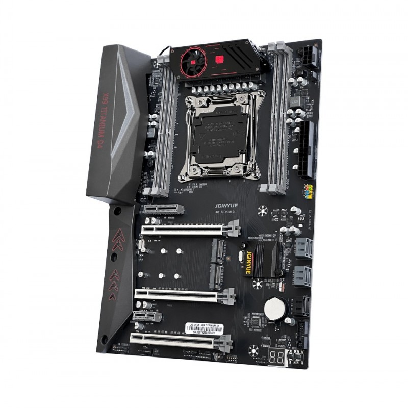 Jginyue X99 Titanium D4 Ddr4 2666 Mhz Ecc Sata 3.0 USB 3.0 Çift M.2 Nvme 2011-3 Soket Atx Anakart