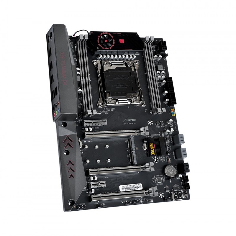 Jginyue X99 Titanium D4 Ddr4 2666 Mhz Ecc Sata 3.0 USB 3.0 Çift M.2 Nvme 2011-3 Soket Atx Anakart