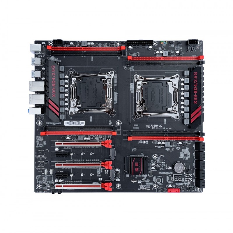 Jginyue Dual Intel Xeon E5 2682V4 2.5 Ghz 40 MB Cache + Jginyue 8d4 Dual Soket Anakart + Coldpower L4X1 Cpu Fan + 64 GB Ddr4 Ecc Ram Combo