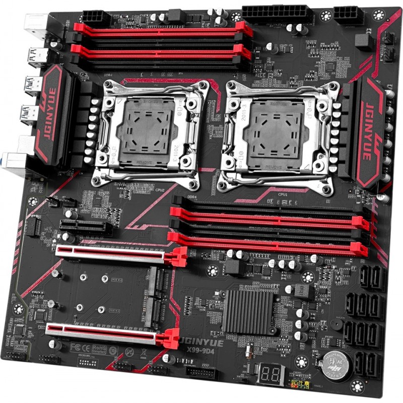Jginyue 9d4 Intel X99 2666 Mhz Ddr4 Soket Gigabit Ethernet 2011-3 Çift Işlemci Destekli E-Atx Anakart Jginyue 9d4 Intel X99 2666 Mhz Ddr4 Soket Gigabit Ethernet 2011-3 Çift Işlemci Destekli E-Atx Anakart