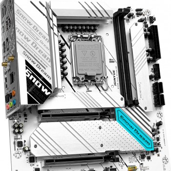 Jginyue B760M Snow Dream D5 Ddr5 Oc 8000 Mhz 4x Nvme HDMI Dp Type-C 1700 Soket