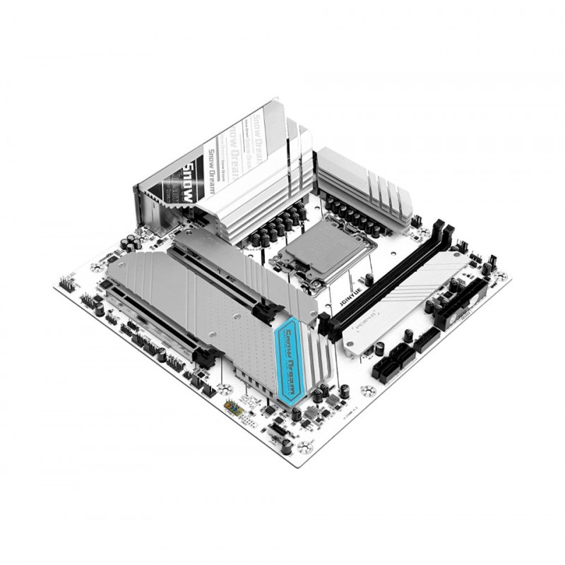 Jginyue Jgınyue Z790M Snow Dream D5 Intel Z790 Chıpset Ddr5 8000 Mhz(Oc) 1700 Soket Matx Gamıng Anakart