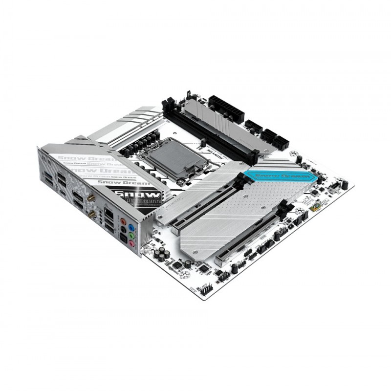 Jginyue Jgınyue Z790M Snow Dream D5 Intel Z790 Chıpset Ddr5 8000 Mhz(Oc) 1700 Soket Matx Gamıng Anakart