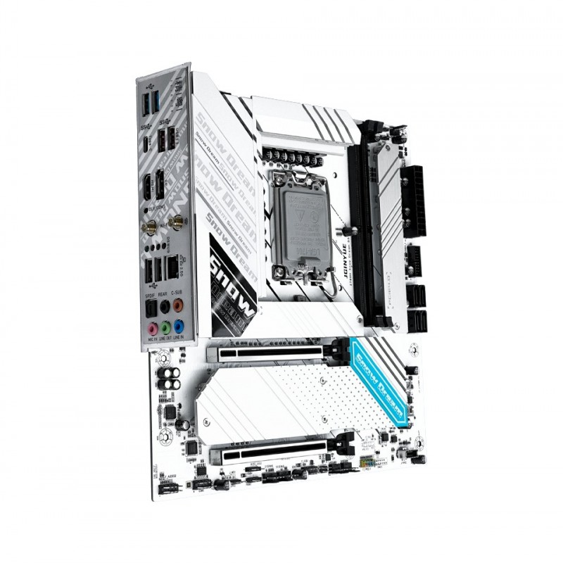 Jginyue Jgınyue Z790M Snow Dream D5 Intel Z790 Chıpset Ddr5 8000 Mhz(Oc) 1700 Soket Matx Gamıng Anakart